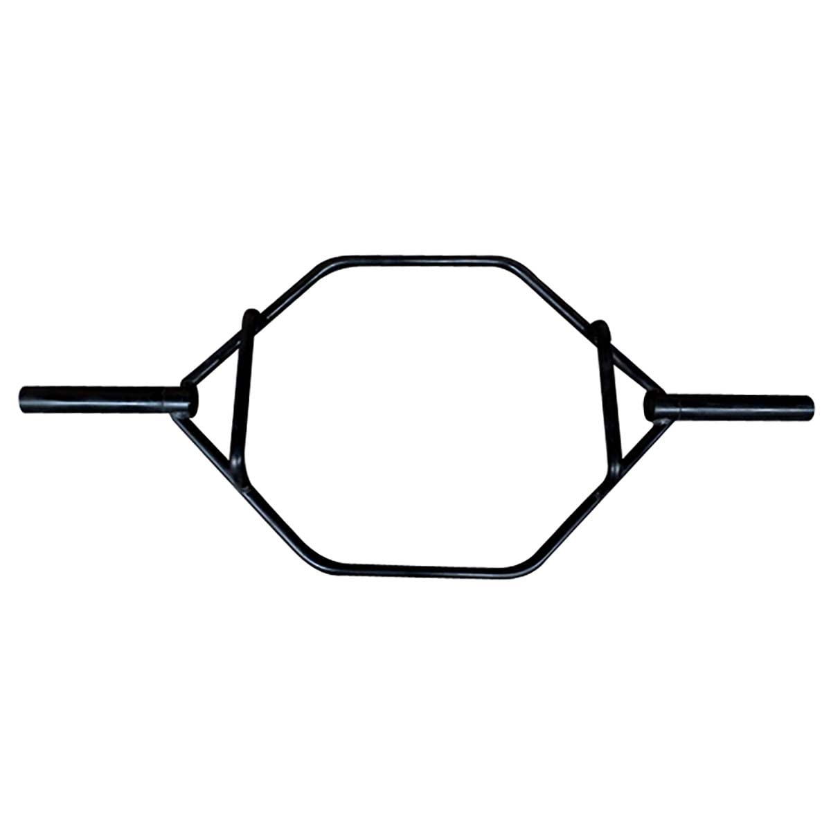 Cap Olympic Trap Bar, Shrug Bar, Hex Bar With Combo Neutral Grips And Black Finish