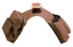 Showman Insulated Cordura Nylon Horn Bag W/Water Bottles (Brown)
