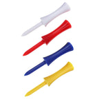 Kofull Golf Step Down Tees, 2 3/4 Golf Tees Bulk, Random Colors Consistent Tees Plastic Golf Tees - 50 Counts