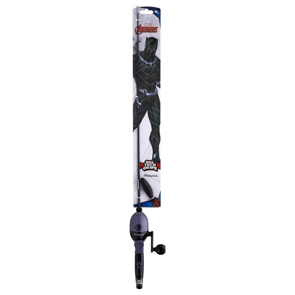 Shakespeare Marvel Black Panther Childrens Fishing Beginner Kit