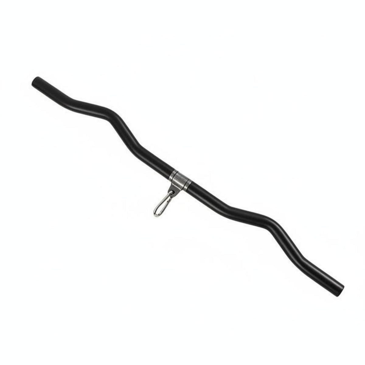Apirily Curved Gym PullDown Handle Bar MultiBend Lat Pulldown Handle Metal Connector Lat Pulldown Attachment Hanging Loop, Ext