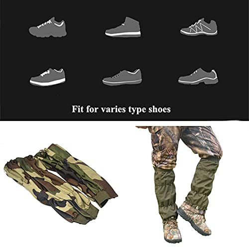 Jjzs Adjustable Snake Gaiters For Men & Women, Camo Snake Proof Boot Gators, Snake Bite Protection Guards Chaps, Waterproof Leg