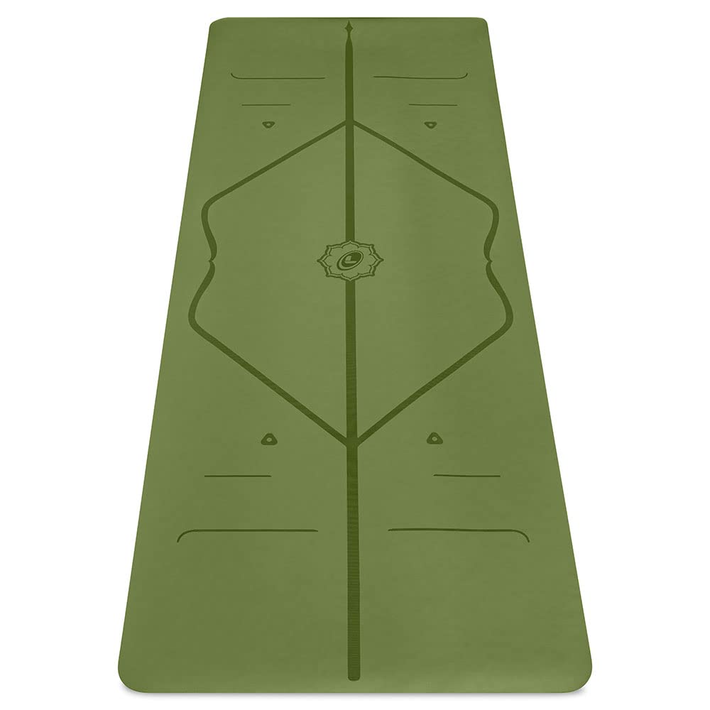 Liforme Travel Yoga Mat - Free Yoga Bag, Patented Alignment System, Warrior-Like Grip, Non-Slip, Eco-Friendly And Biodegradable,