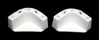 Boat Marine Cooler Mounting Kit For Yeti Igloo Engle Coleman (Set Of 4) Black Or White (White)