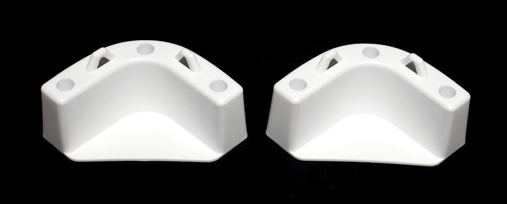Boat Marine Cooler Mounting Kit For Yeti Igloo Engle Coleman (Set Of 4) Black Or White (White)