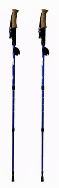 Hikker Hp-5 Anti-Shock Hiking Pole, 2-Pack, Anti Shock Hiking/Walking/Trekking Trail Poles - 1 Pair With Compass & Thermometer