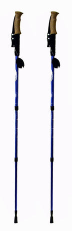 Hikker Hp-5 Anti-Shock Hiking Pole, 2-Pack, Anti Shock Hiking/Walking/Trekking Trail Poles - 1 Pair With Compass & Thermometer