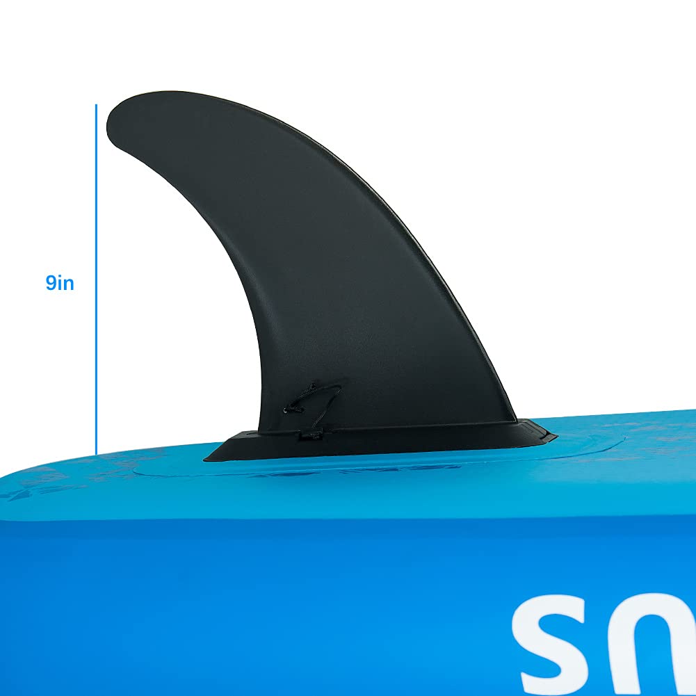 Isup Fins 9'', Paddle Board Center Fin, Slide-In Fin Replacement For Inflatable Paddle Board, Quick Release Sup Fin Universal Ty