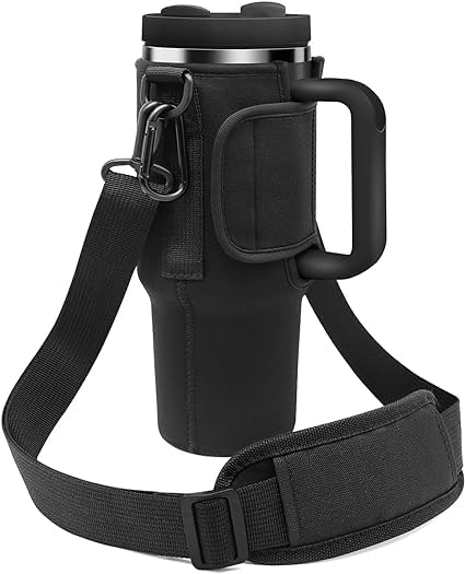 Preptep Water Bottle Carrier Bag, Water Bottle Holder With Strap, Water Bottle Pouch Compatible With Tumbler, Tumbler Cup Bag Ac