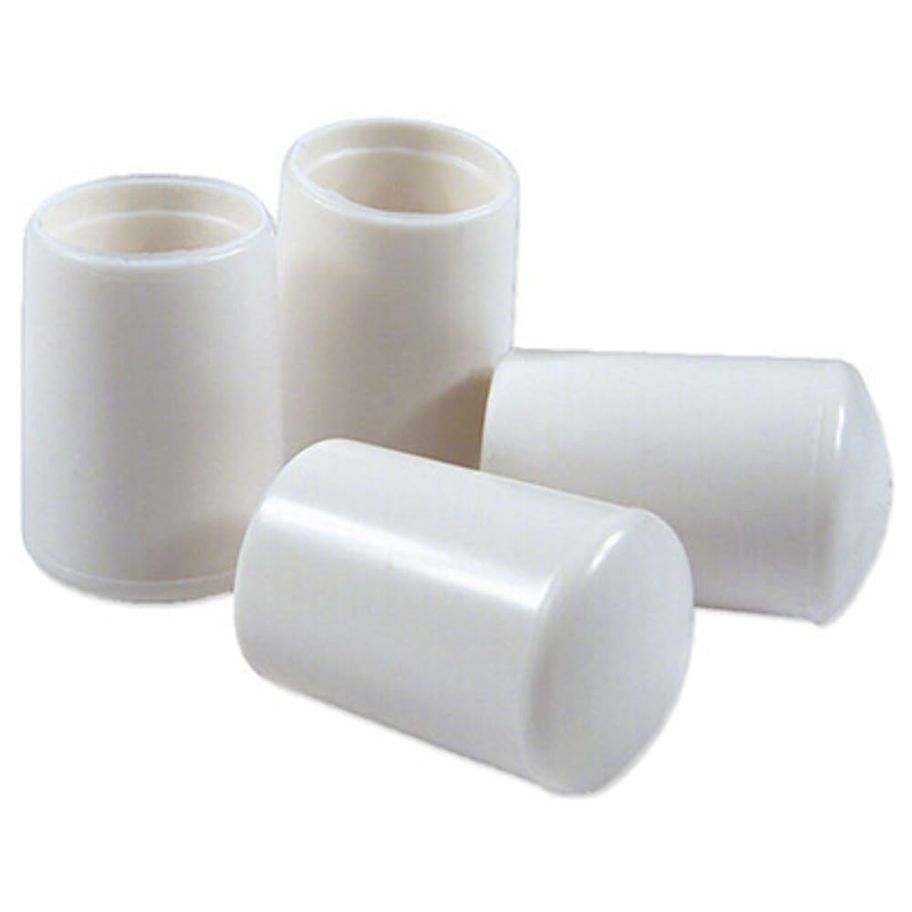 Taylor Made Products Rubber Chair Tips Fits 7/8'' Tubing White