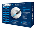 Taylormade 2021 Taylormade Distance+ Dozen Golf Balls, White (1 Box With Four Lines Of 3 Balls Each, 12 Golf Balls In Total)