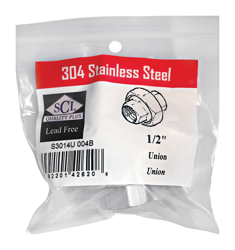 Grnd Joint Union 1/2'' Ss (Pack Of 1)