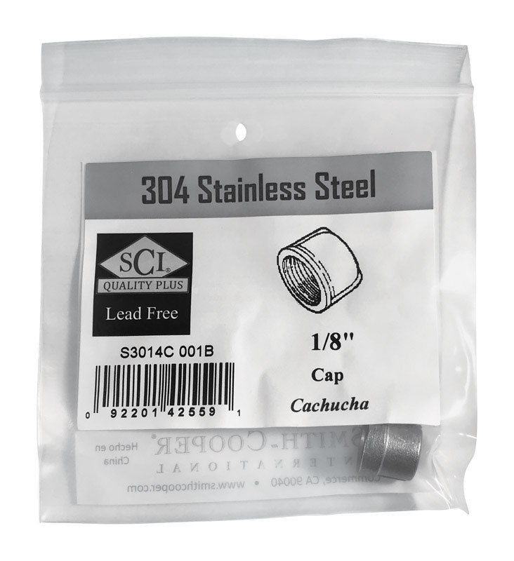 Pipe Cap 1/8'' Ss (Pack Of 1)