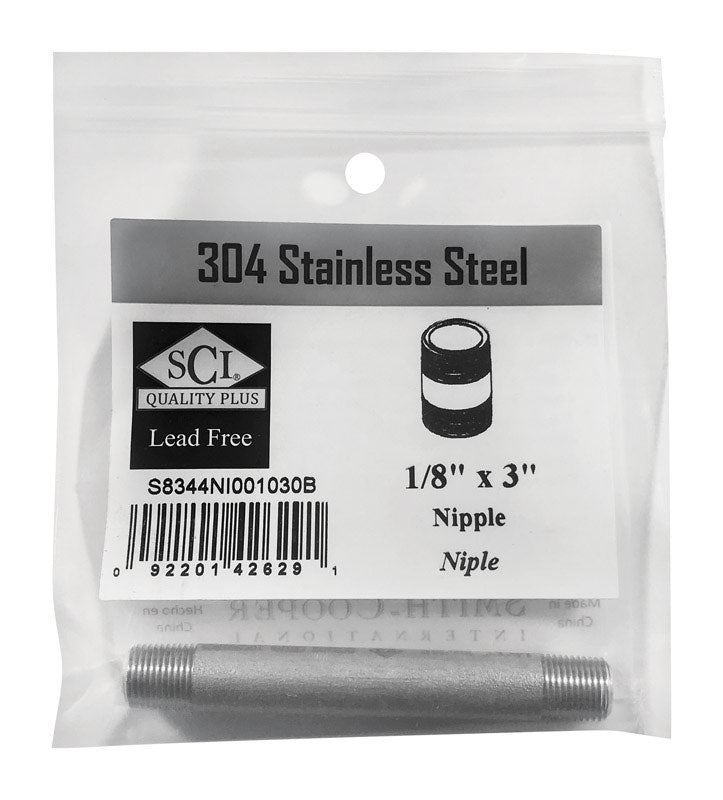 Nipple Ss 1/8''X3'' (Pack Of 1)