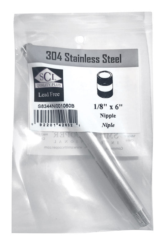 Nipple Ss 1/8'' X 6'' (Pack Of 1)
