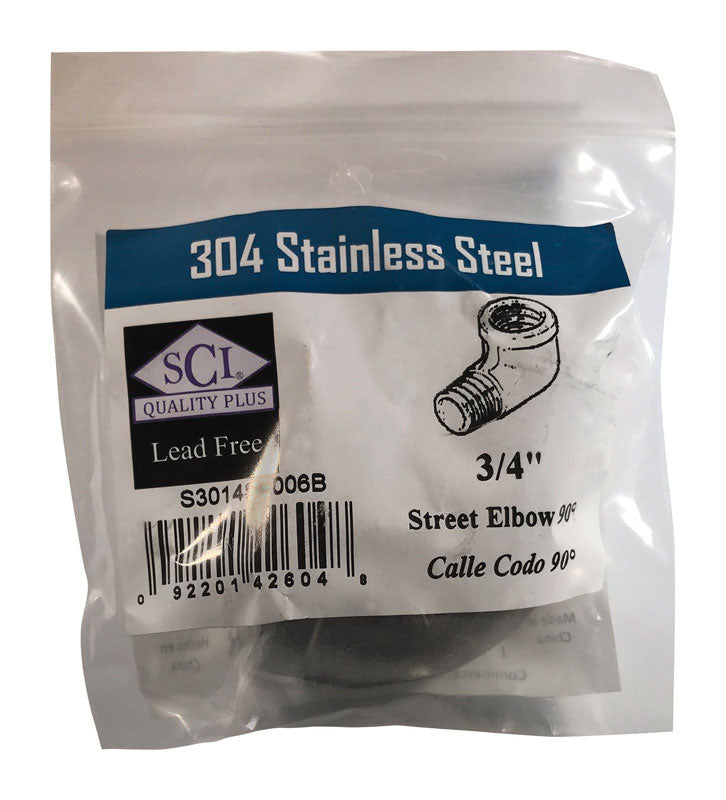 Street Elbow 90 3/4''Ss (Pack Of 1)
