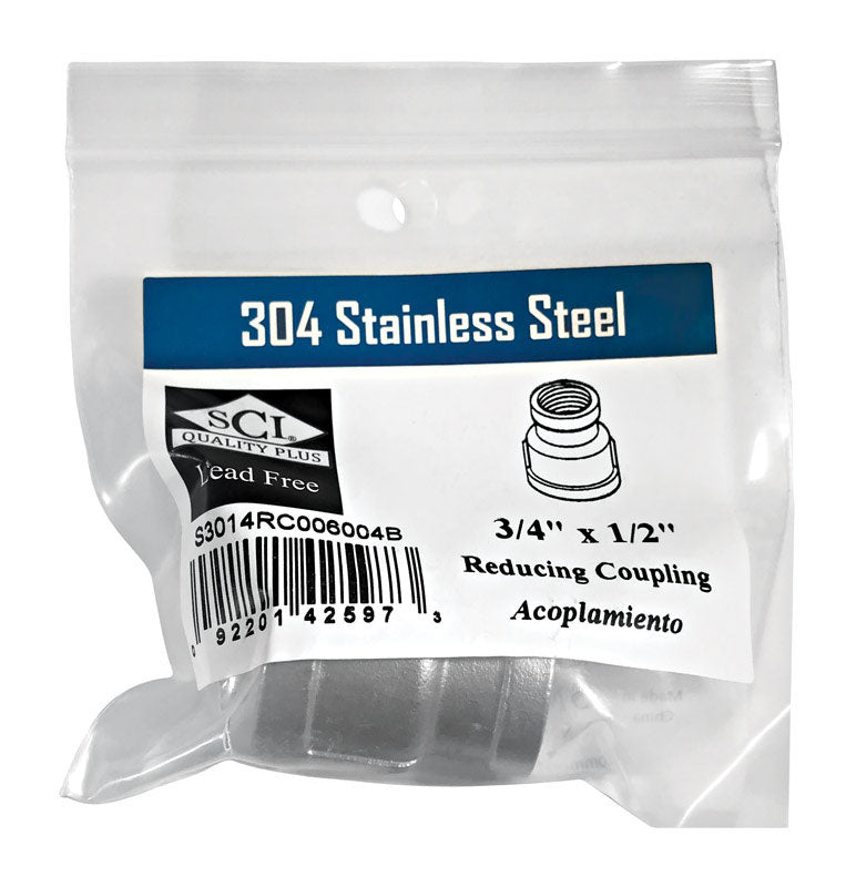 Redc Coupling 3/4X1/2''Ss (Pack Of 1)
