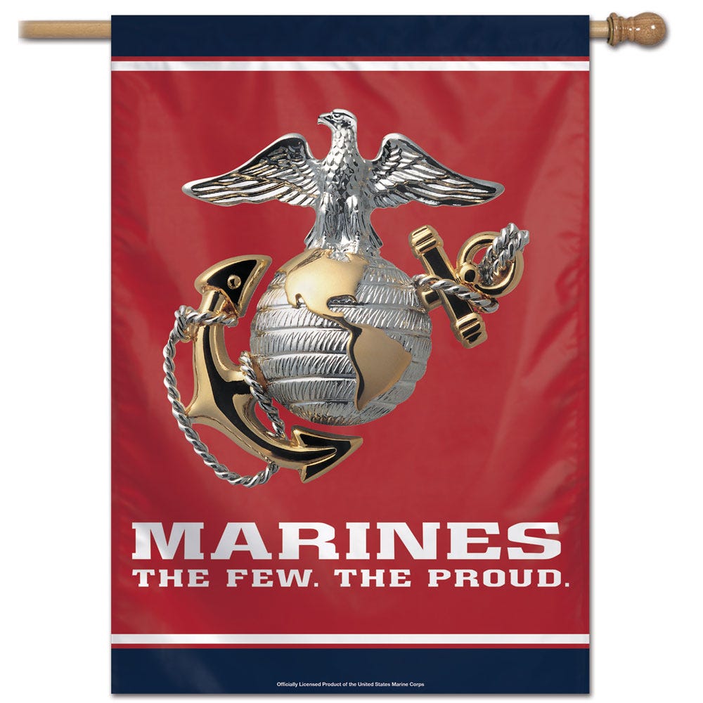 US Marines Banner 28x40 Vertical - Special Order
