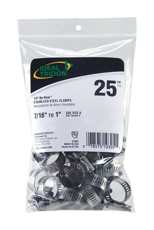 Hoseclmp 7/16-1 Ss 25Pk(Pack Of 1)