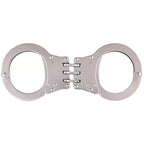 Detective Double-Lock Handcuffs With 3 Hinges - Nickel