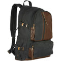 Retro Vintage Airman'S Rucksack - Black