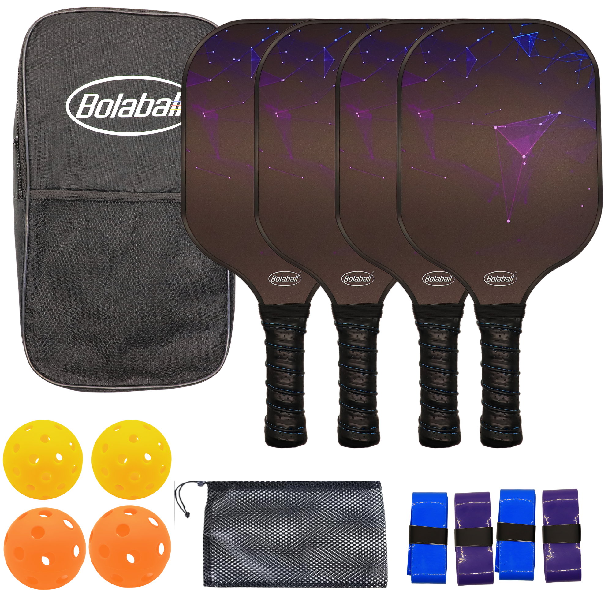 Pickleball Paddle Black – Lightweight Grip
