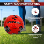 Vizari Verona Soccer Ball – Red/Black/Silver
