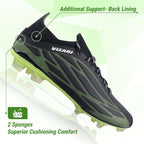 Vizari Provo Adult Firm Ground Soccer Cleats – Black/Lime