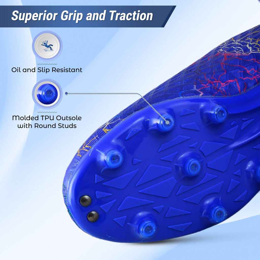 Zodiac JR. Firm Ground Soccer Shoes -Blue - Vizari Sports