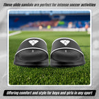 Adult Soccer Slide Sandals - Black - Vizari Sports