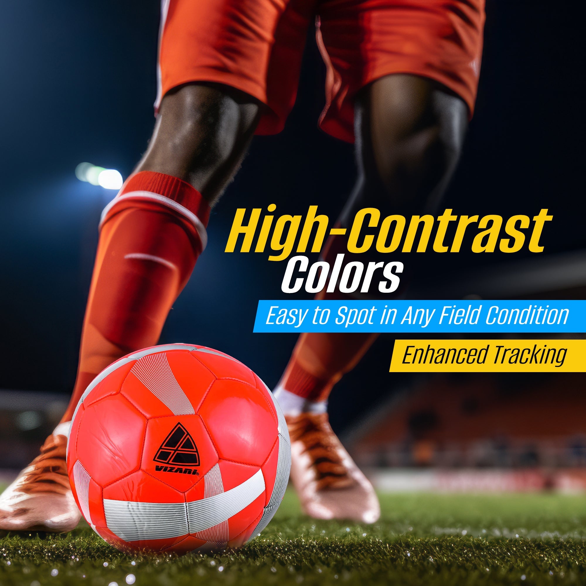 Vizari Hydra Soccer Ball Red