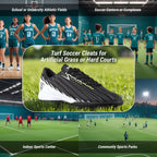 Tesoro Youth Turf Soccer Shoes -Black/White - Vizari Sports