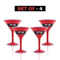 Redcupliving 12oz Reusable Cocktail Cups | BPA-Free Double-Wall Red Drinkware