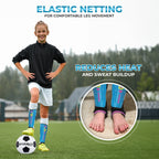 Blossom Soccer Shin Guard-Blue - Vizari Sports