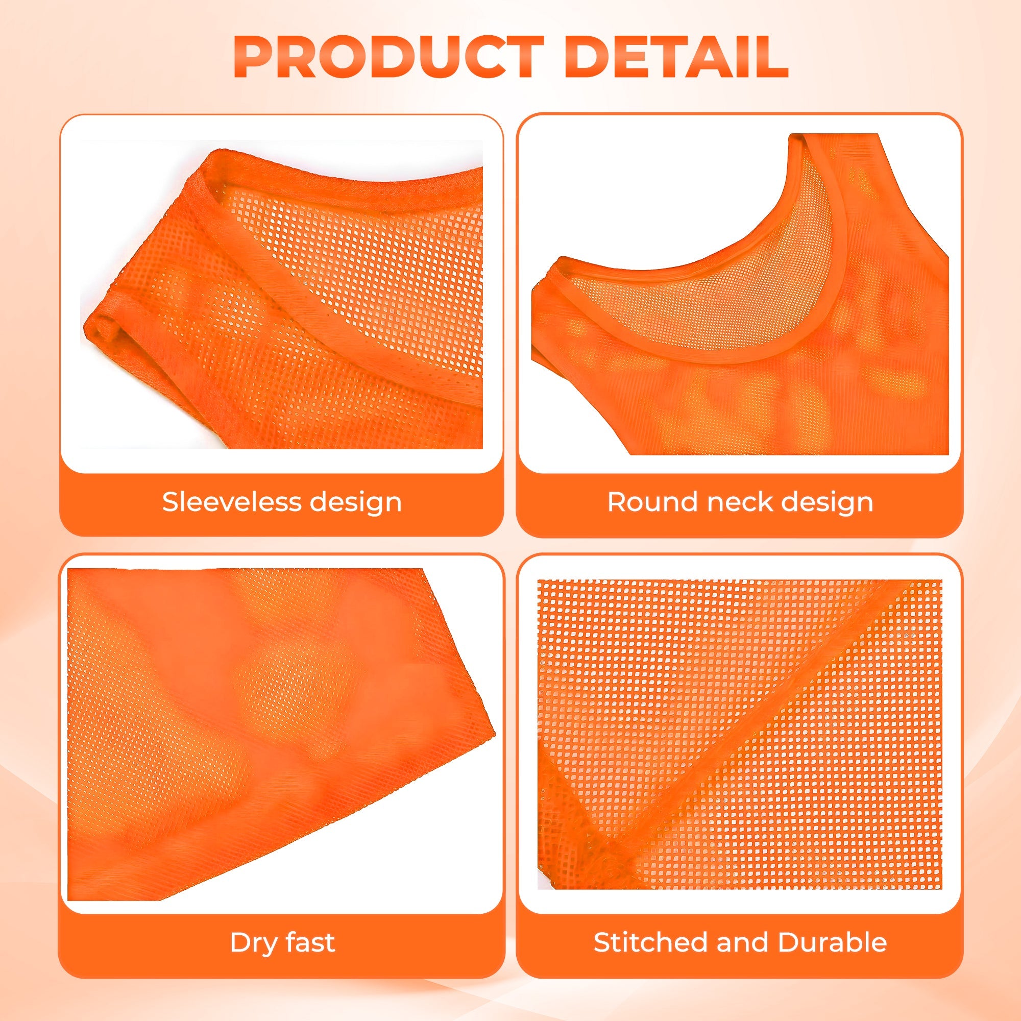 Scrimmage Vest-Orange - Vizari Sports
