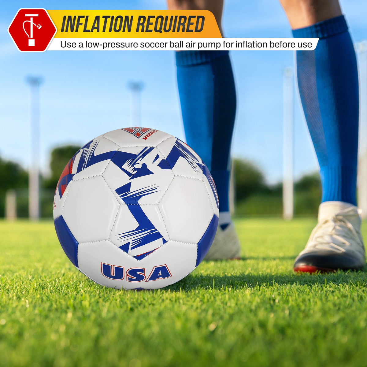 Vizari National Team Soccer Balls / Country Ball - USA White