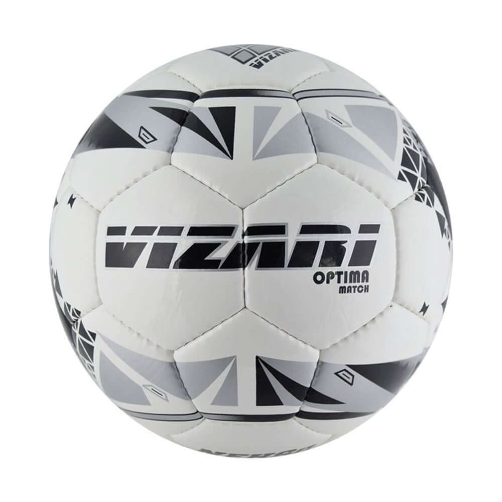 Optima Match NFHS Soccer Ball-White/Black/Silver - Vizari Sports