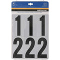 5027200 Numbers 0-9 Blk 3'''' 26Pc Hillman 3 In. Reflective Black Mylar Self-Adhesive Number Set 0-9 26 Pc (Pack Of 6)