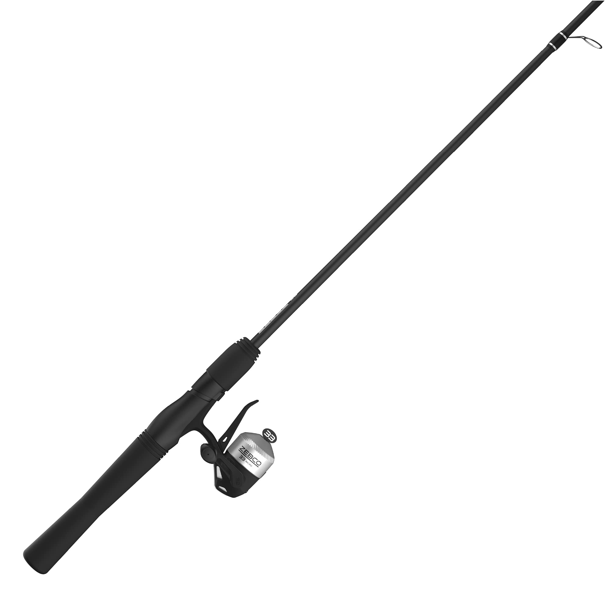 Zebco 33 Micro Trigger Spincast Reel And Fishing Rod Combo, 5-Foot 2-Piece Rod With Comfortable Eva Handle, Quickset Anti-Revers