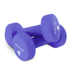 Yes4All 20Lbs Pair Non-Slip, Hexagon Neoprene Dumbbells Hand Weights Set For Muscle Toning, Strength Building, Weight Loss (Medi