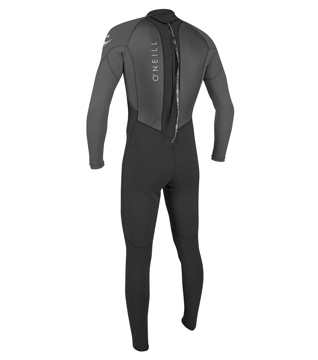 O'Neill Men'S Reactor-2 3/2Mm Back Zip Full Wetsuit, Black/Graphite, Xl
