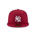 New Era Cardinal Red/White New York Yankees Basic 59Fifty Fitted hat Cap (7 5/8-60.6cm)