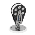 Schaefer 5 Series Stand Up Spring Block With Aluminum Cheeks And Stainless Steel Base, Black