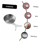 Vanzack Outdoor Pan Camping Cooking Pot Backpacking Cookware Outdoor Cookware Outdoor Cooking Pan Camp Cookware Pan Bbq Frying P