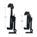 Arnarkok Metal Phone Tripod Mount W Rotatable Cold Shoe,360 Rotation  Tilt Angle,Compatible With Iphone Cell Phone Tripod Mount