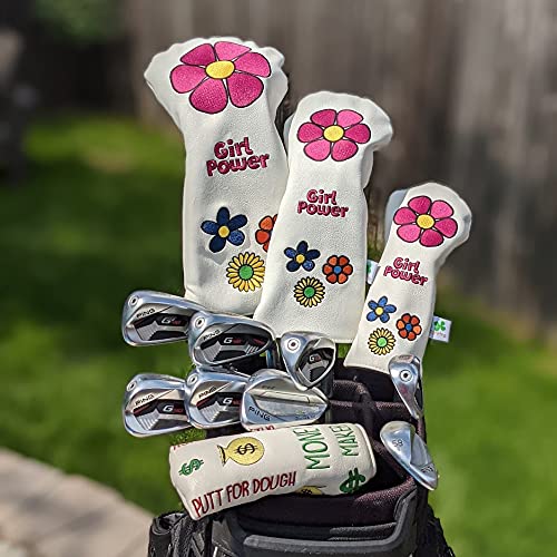 Foretra - Limited Edition Girl Power Design - Fairway Wood Head Cover - Tour Quality Golf Club Cover - Style And Customize Your