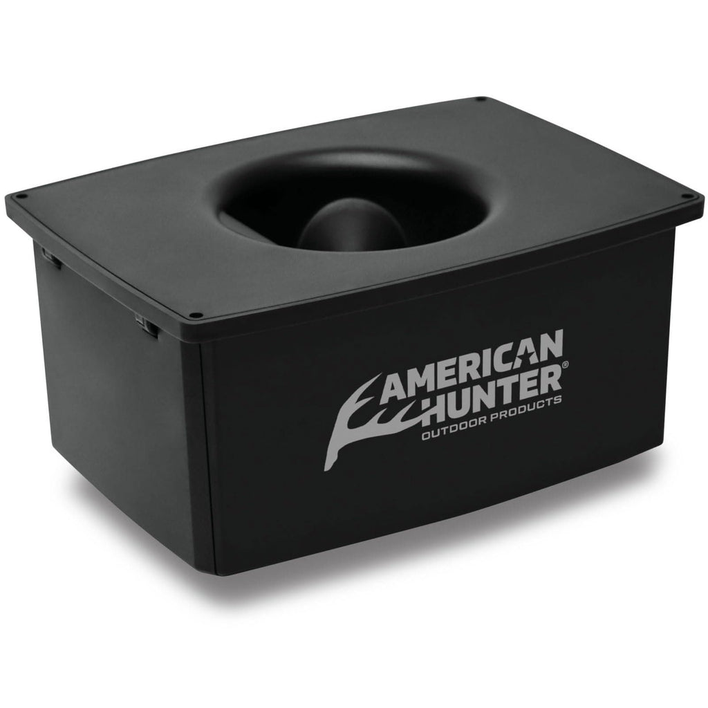 American Hunter 50 Lb Hanging Feeder | Hunting Durable Lightweight Camo Metal Game Feeder With Automatic Delivery System | With