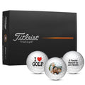 Titleist Pro V1 Custom Golf Balls | Personalized Logo Golf Balls | 2 Pole, White