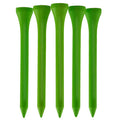 100 PCS Bamboo Golf Tees | Multiple Colours & Sizes | Castle Tees | Standard & Eco-Friendly Sustainable (70mm Neon Green)