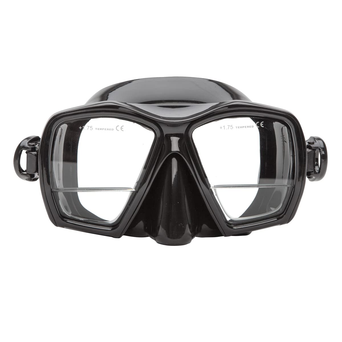 Xs Scuba Gauge Reader Mask - Black Silicone